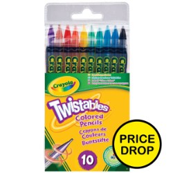 Crayola Twistable Coloured Pencils 10Pc
