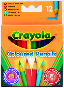 Crayola Coloured Half Length Pencils 12Pc