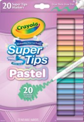 Crayola 20 Supertips Pastel Edition