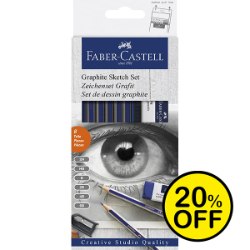 Faber Castell Goldfaber Graphite Drawing Set 8Pc
