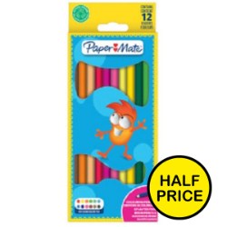 Papermate Kids Colouring Pencils Woodcase BL12