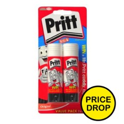 Pritt 43g Twin Pack Carded
