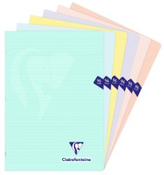 Clairefontaine Pastel notebook  lined 48sh 21 x 29_7cm