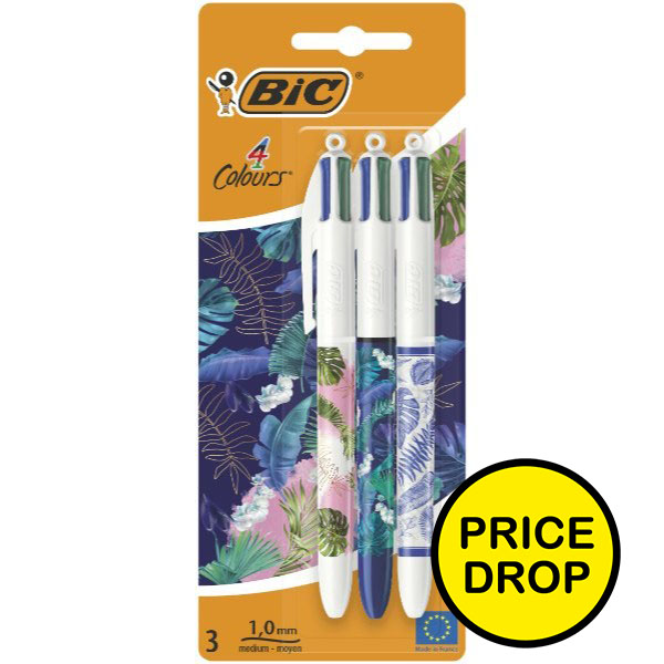 BIC 4 Colour Pen Botannical BL3