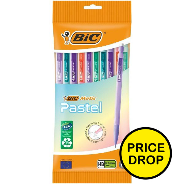 BIC Matic Mechanical Pencil Pastel Pch10