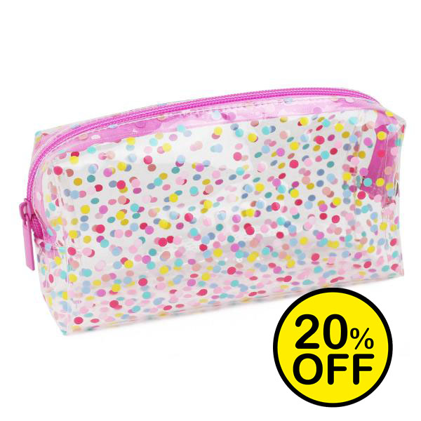 Spotty Dots Clear Pencil Case 2024