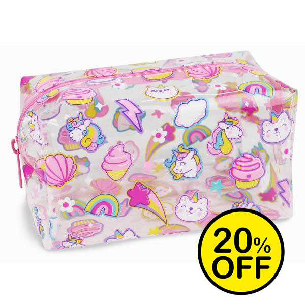 Caticorn Clear Pencil Case 2024