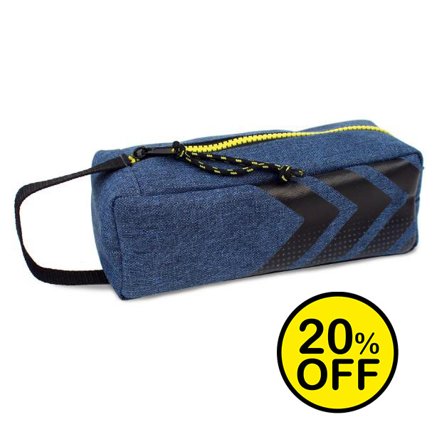 Curved Sport Blue Pencil Case 2024