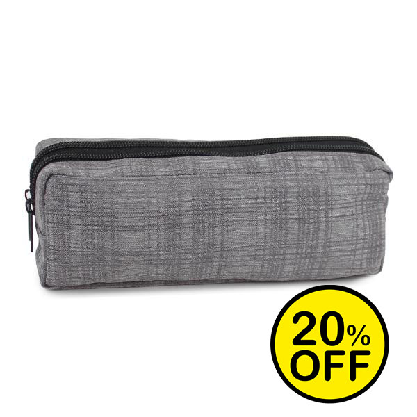 Distressed Check Grey Pencil Case 2024