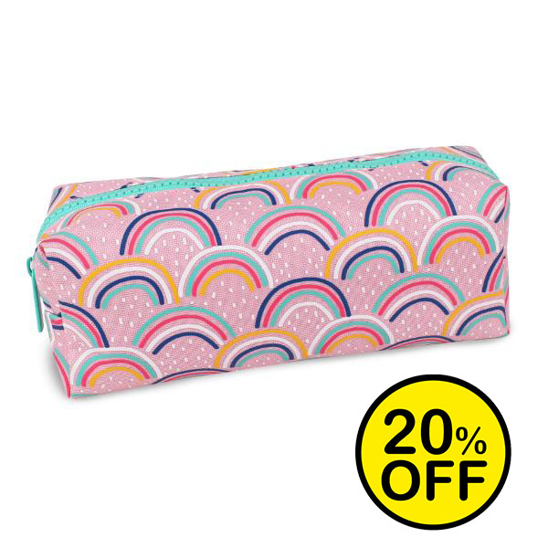 Line Rainbows Pink Pencil Case 2024