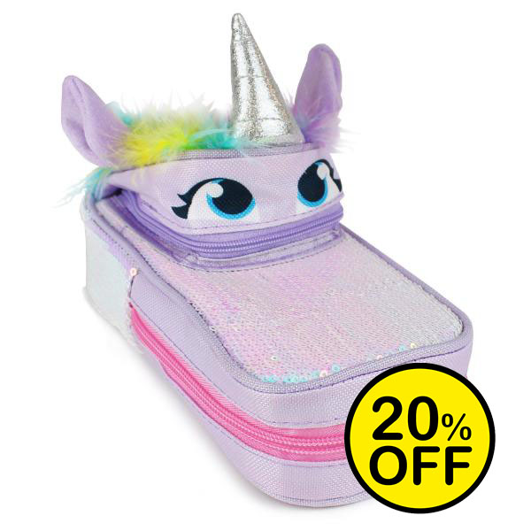 Unicorn Head Novelty Pencil Case 2024