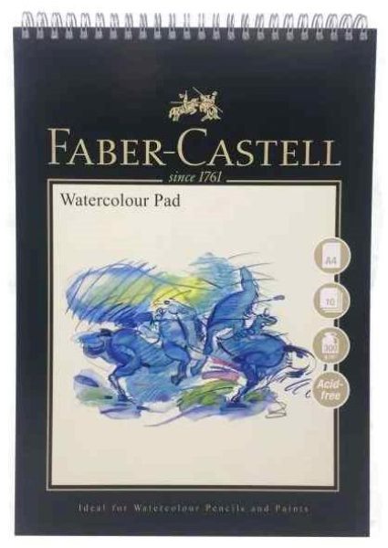 Faber Castell A4 Watercolour Pad 10 Sheets Spiral