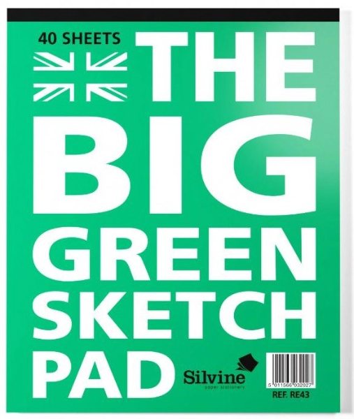 Silvine Big Green Sketch Pad