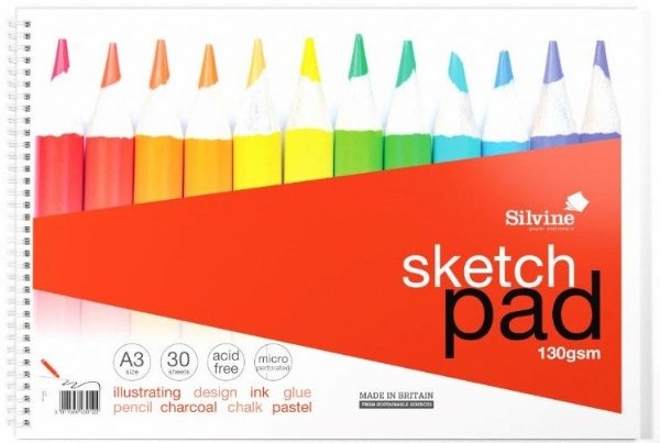 A3 130Gsm Sketch Pad 30 Sheet Twinwire