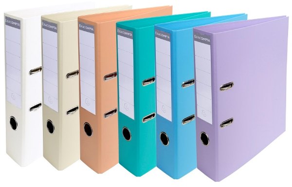 Exacompta Prem'Touch Pastel Lever Arch File A4