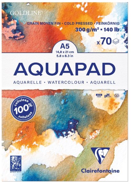 Clairefontaine Aqua pad 300g A5 70 sh