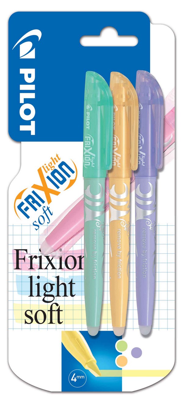 Frixion Light Soft Erasable Highlighter Triple Pack -Green/O