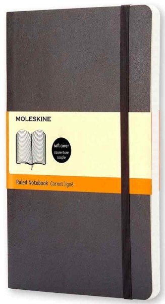 Moleskine Notebook Large Ruled Black Soft Cover