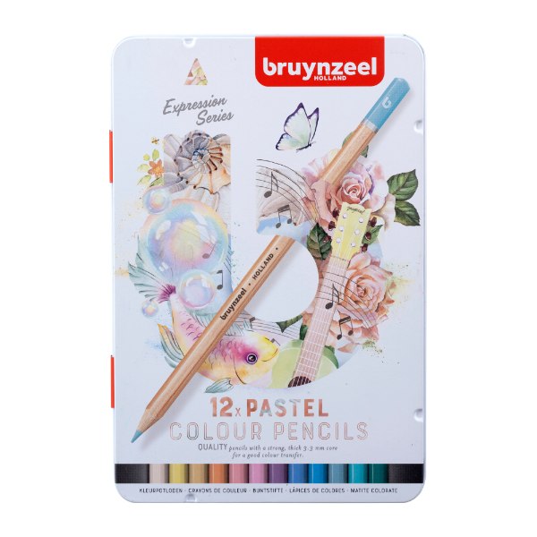 Bruynzeel Expression Colour Pencils Pastel 12Pk