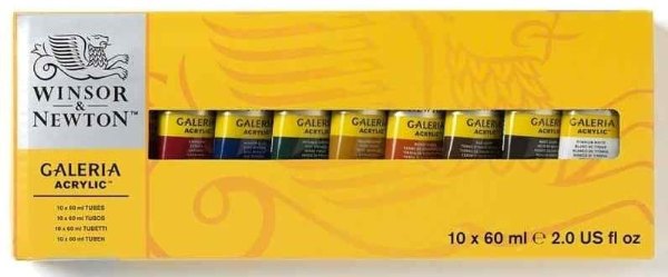 Galeria Acrylic Paint 60ml tube set - 10PK