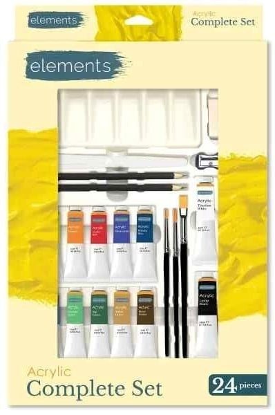 Elements Acrylic Paint Complete set 24pc