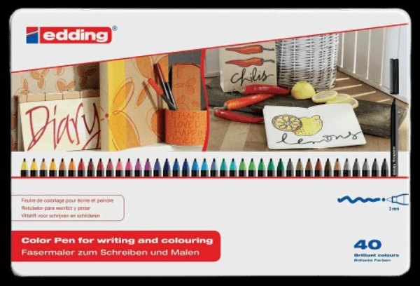 Edding 1300 colour pen set of 40