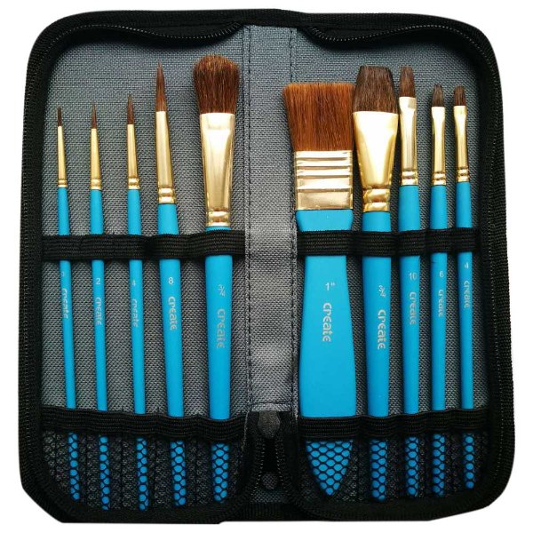 Create - Watercolour Brushes Wallet - 10Pack