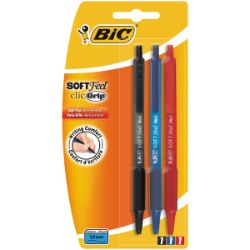 Bic Soft Feel Assorted Carded - BL3, Pens, Writing